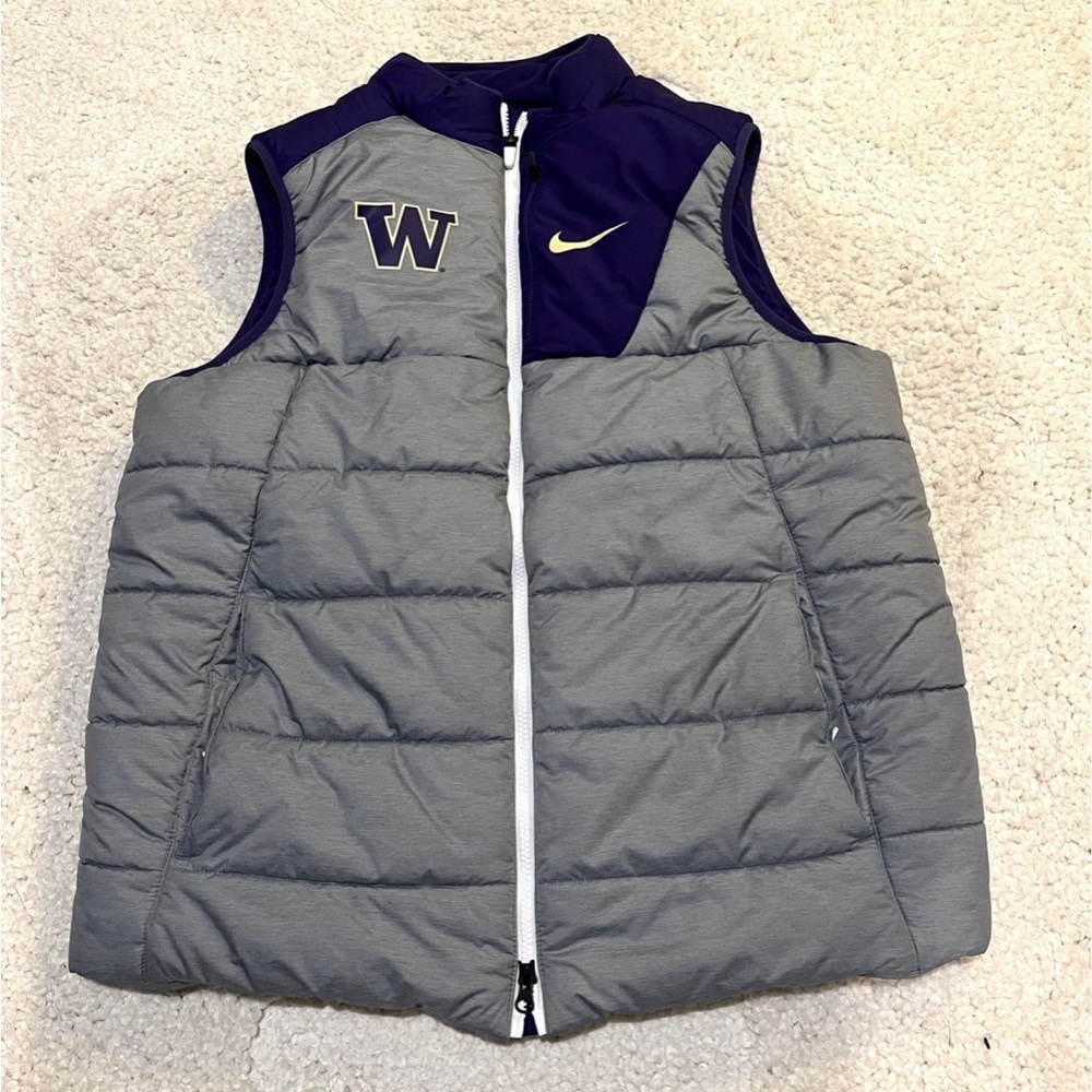 Nike University of Washington Huskies Puffer Vest Size Large